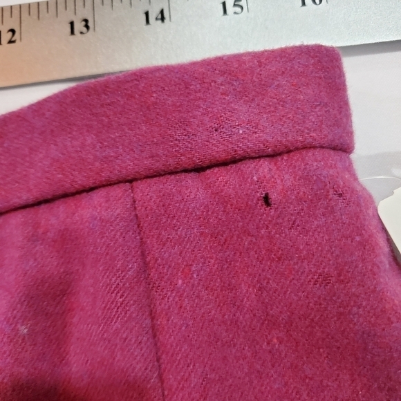 NWT Vintage 80's Pendleton 100% Virgin Wool Pink Pencil Skirt Size 12 - Picture 9 of 11